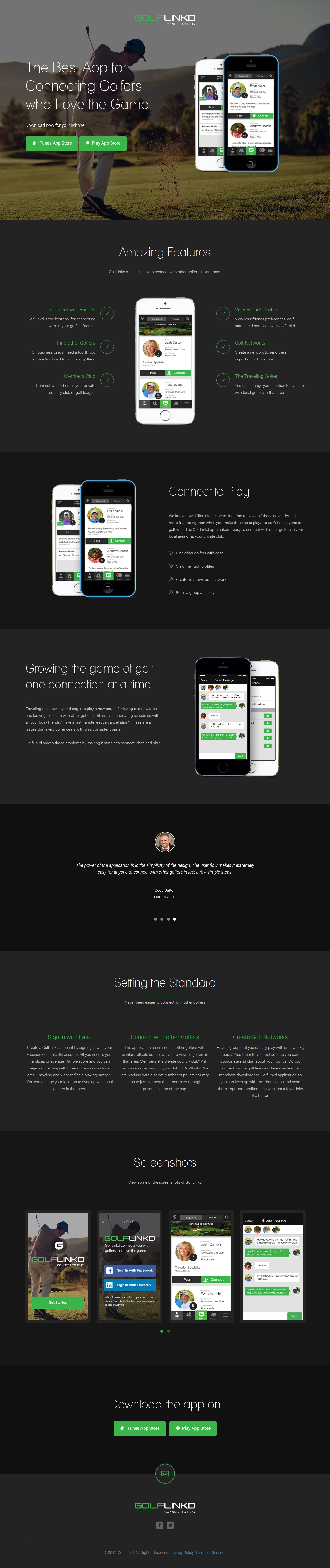 landing page